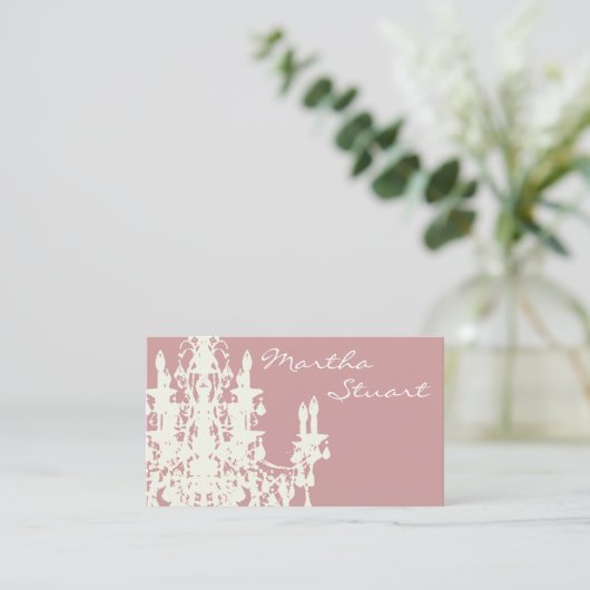 Coco Chandelier ~ Visitekaartje (Staand voorkant)