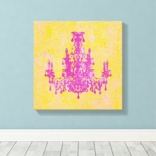 Coco Chandelier ~ Wrapped Canvas 75-inch dik (Insitu (Houten vloer))