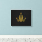 Coco Chandelier ~ Wrapped Canvas 75-inch dik Afdruk (Insitu (Houten vloer))