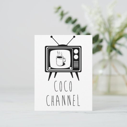 Coco Channel schattig, stijlvol Briefkaart (Staand voorkant)