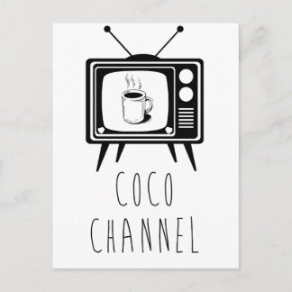 Coco Channel schattig, stijlvol Briefkaart