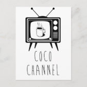 Coco Channel schattig, stijlvol Briefkaart (Voorkant)