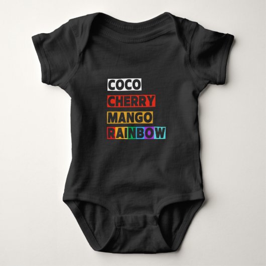 Coco Cherry Mango Rainbow Icy Romper (Voorkant)