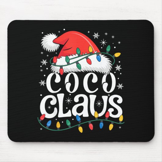 Coco Claus Funny Xmas Christmas Grandma Holiday St Muismat (Voorkant)