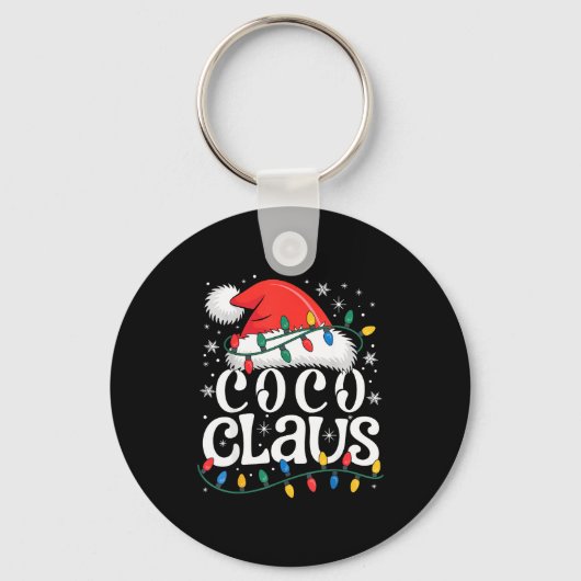 Coco Claus Funny Xmas Christmas Grandma Holiday St Sleutelhanger (Voorkant)