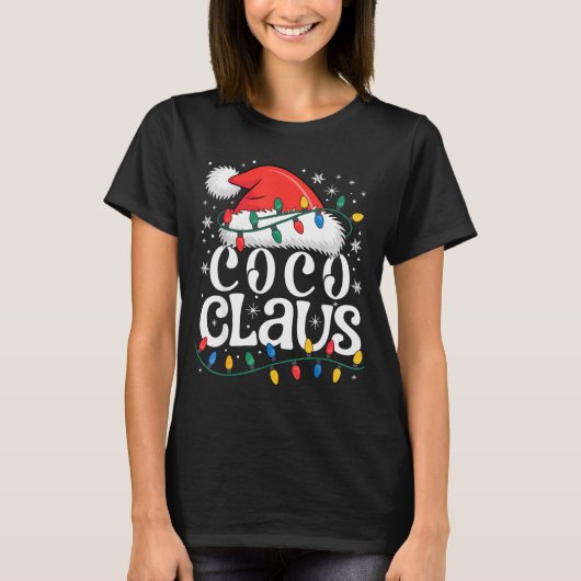 Coco Claus Funny Xmas Christmas Grandma Holiday St T-shirt (Voorkant)