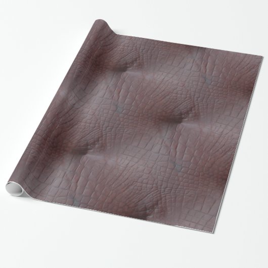 Coco Crocodile Faux Leather Cadeaupapier (Uitgerold)