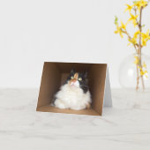 Coco de kitty kat kaart (Gele Bloem)