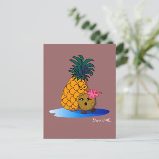 Coco- en BadappelBriefkaart Briefkaart (Staand voorkant)