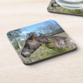 Coco en Cream Colored Horse Drankjes Onderzetter (Linkerzijde)