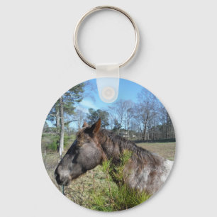 Coco en Cream Colored Horse Sleutelhanger