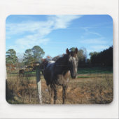 Coco- en crèmebruin paard muismat (Voorkant)