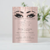 Coco Event Drips Roze Wimper Formal Make-up Kaart (Staand voorkant)