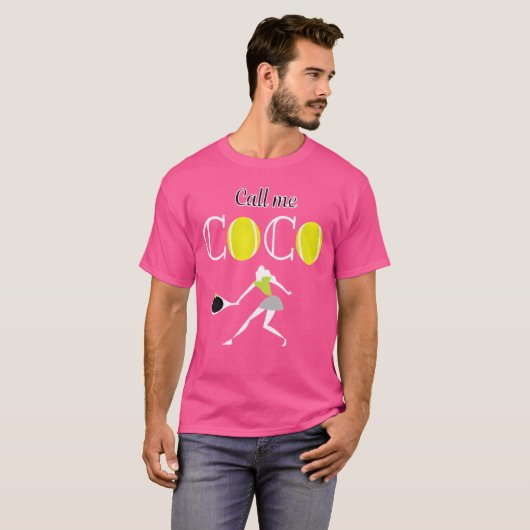 Coco Gauff T-shirt (Voorkant volledig)