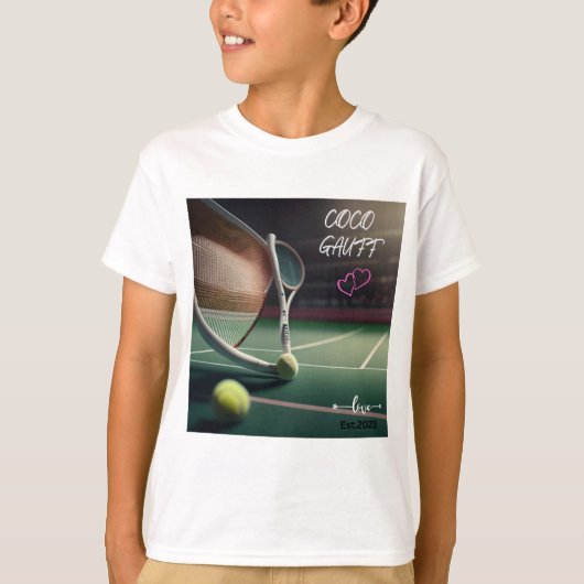 Coco Gauff, tennispassie, tennisfanaat, tennisap T-shirt (Voorkant)
