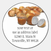 Coco Hazel Nut Ronde Sticker (Voorkant)