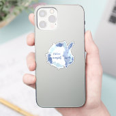 Coco het Konijn Sticker “Ik geloof in mezelf” Blau (Telefoon)
