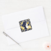 Coco het konijn vierkante sticker (Envelop)