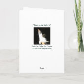 "Coco in het licht I." Wenskaart Kaart (Achterkant)