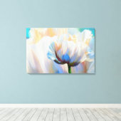 Coco In Liefde, dramatische bloemenkunst verpakt c Canvas Afdruk (Insitu (Houten vloer))