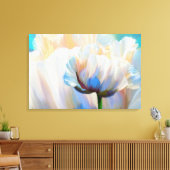 Coco In Liefde, dramatische bloemenkunst verpakt c Canvas Afdruk (Insitu (Woonkamer))
