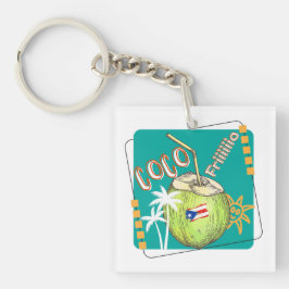 Coco koud Puerto Rico Sleutelhanger