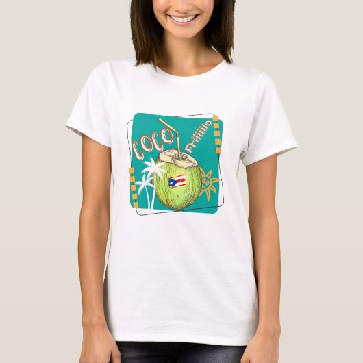 Coco koud Puerto Rico T-shirt (Voorkant)