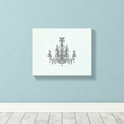 Coco kroonluchter (grootte opties) - canvas afdruk (Insitu (Houten vloer))