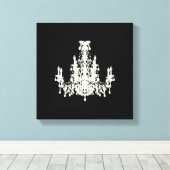 Coco Kroonluchter KLEUR / GROOTTE / STIJL OPTIES - Canvas Afdruk (Insitu (Houten vloer))