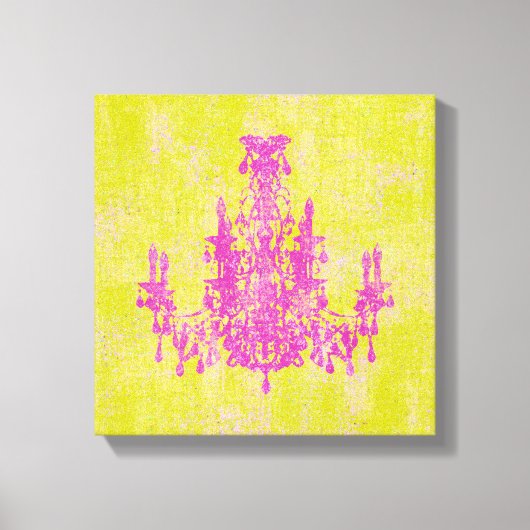 Coco kroonluchter ~ VERANDERINGSKLEUR 12x12.75"dik Canvas Afdruk (Voorkant)