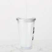 Coco liet me het borstelontwerp doen acryl drinkbeker (Rechts)