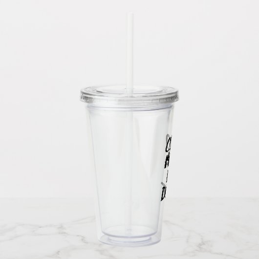 Coco liet me het borstelontwerp doen acryl drinkbeker (Rechts)