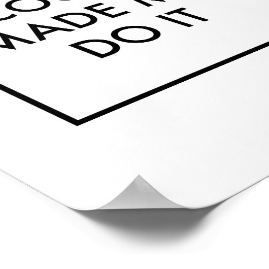 Coco liet me het doen poster (Hoek)