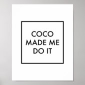 Coco liet me het doen poster (Voorkant)