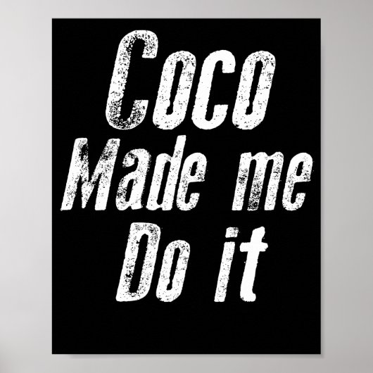 Coco liet me het grappig maken. poster (Voorkant)