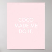 Coco liet me het Roos doen Poster (Voorkant)