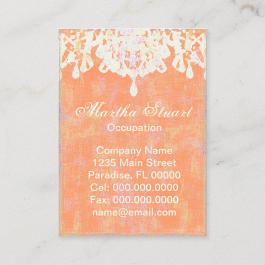 Coco-luchters KLOR / PAPER / SIZE - Visitekaartje (Achterkant)