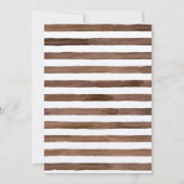 Coco Mocha Watercolor Strepen & Gouden Letters Kaart (Achterkant)