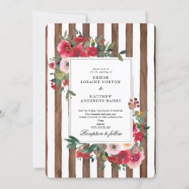 Coco Mocha Wedding Invitation Kaart
