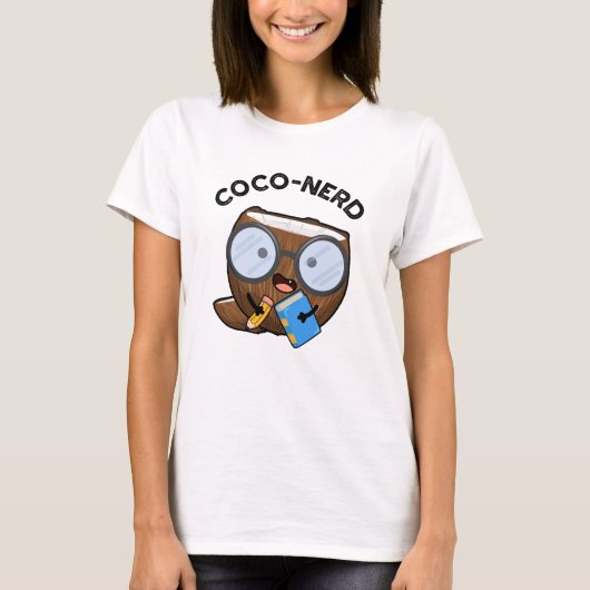 Coco-nerd Funny Fruit Coconut Pun T-shirt (Voorkant)