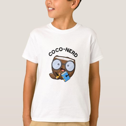 Coco-nerd Funny Fruit Coconut Pun T-shirt (Voorkant)