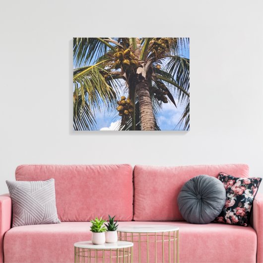 COCO PALM CANVAS AFDRUK (Insitu (Woonkamer))