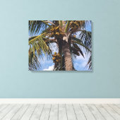 COCO PALM CANVAS AFDRUK (Insitu (Houten vloer))
