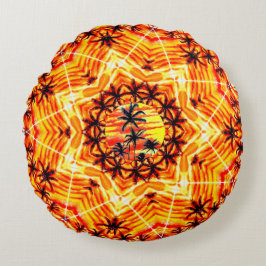 Coco Palm Star Rond Kussen