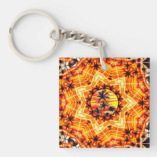 Coco Palm Star Sleutelhanger (voorkant)