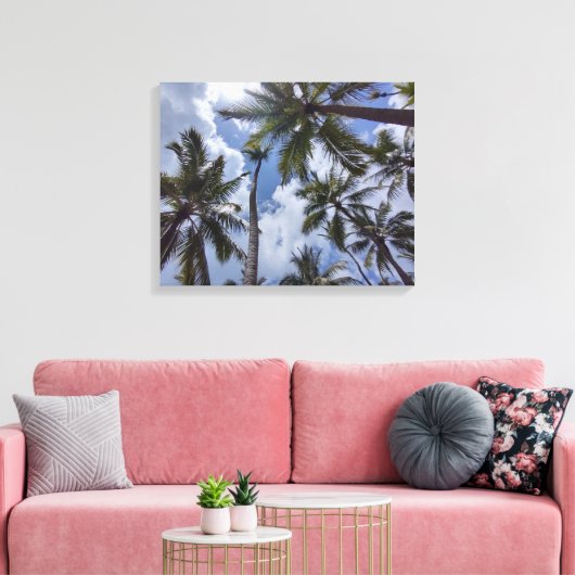 COCO PALMS #2 OP CANVAS 20 "x 16" (Insitu (Woonkamer))