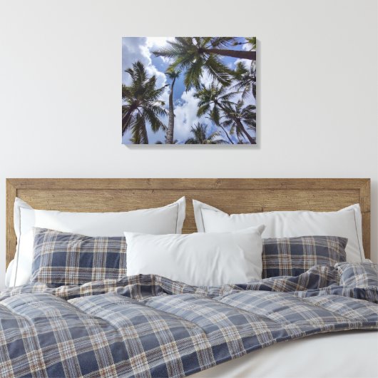 COCO PALMS #2 OP CANVAS 20 "x 16" (Insitu (Slaapkamer))