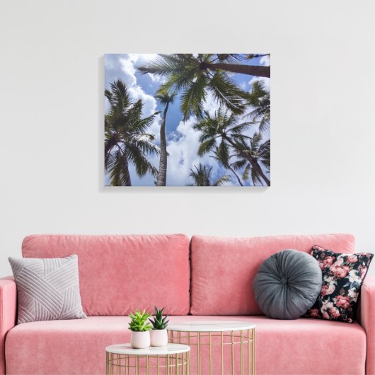 COCO PALMS #2 OP CANVAS 20 "x 16" (Insitu (Woonkamer))