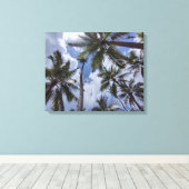 COCO PALMS #2 OP CANVAS 20 "x 16" Afdruk (Insitu (Houten vloer))