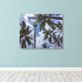 COCO PALMS #2 OP CANVAS 20 "x 16" Afdruk (Insitu (Houten vloer))
